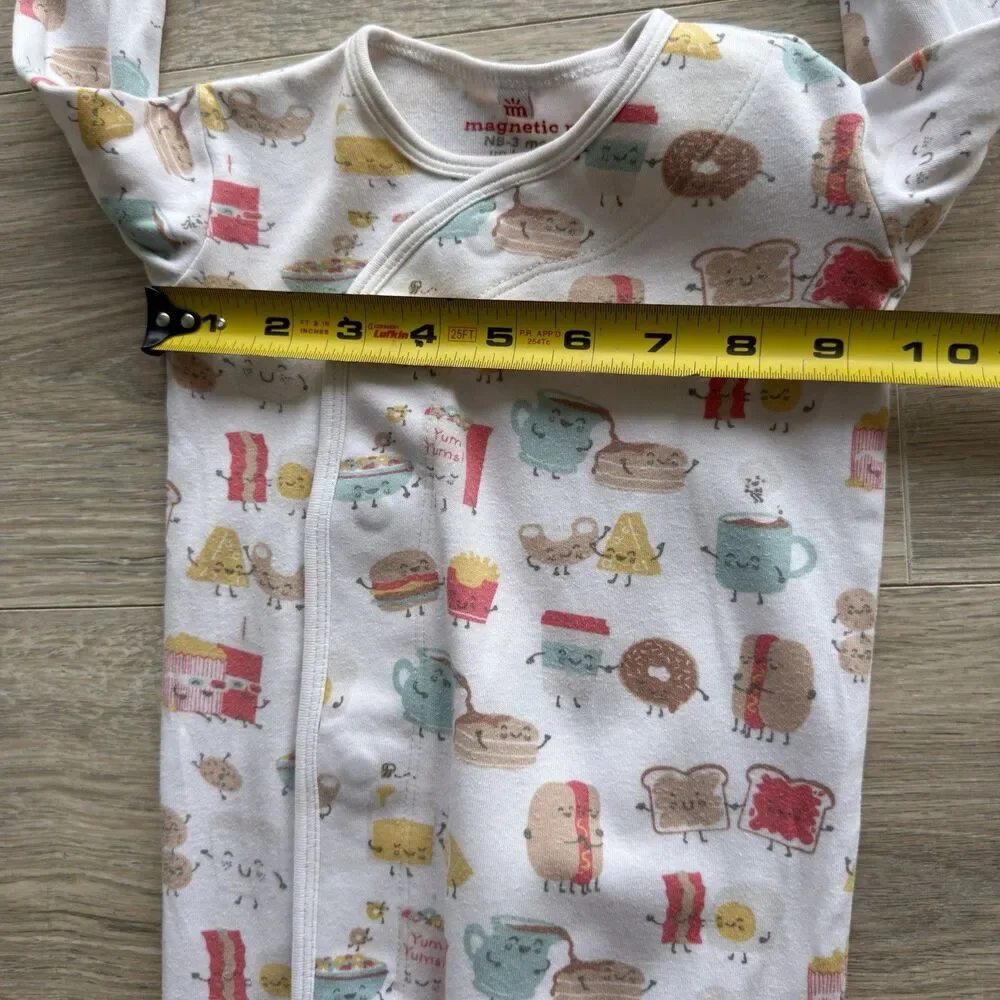 Magnetic Me “Better Together” Food Print Newborn - 3 Months Sleeper Gown Unisex